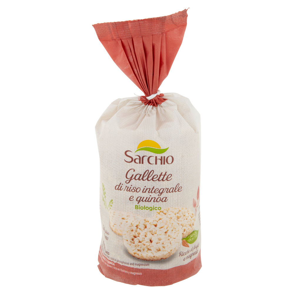 GALLETTE DI RISO E QUINOA BIO S/GLUTINE SARCHIO SACCHETTO G 100 - 2
