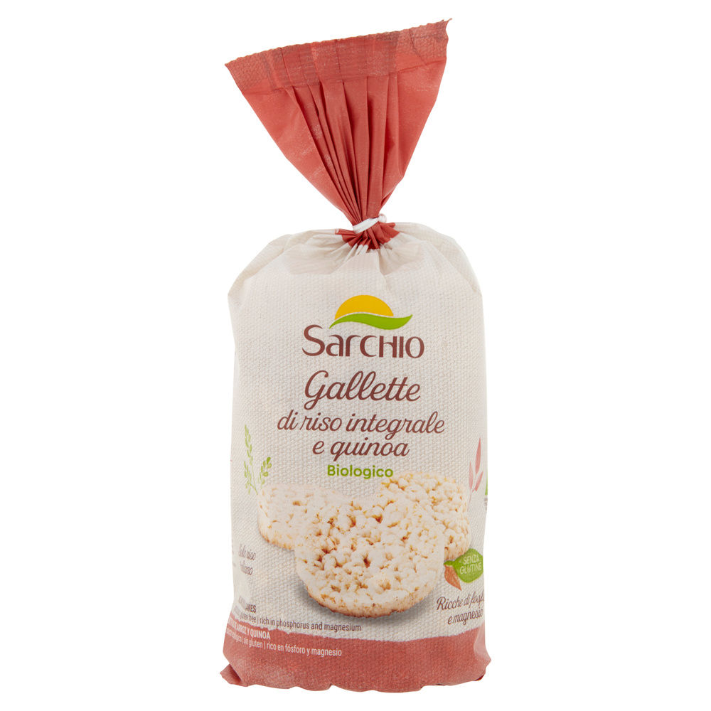 GALLETTE DI RISO E QUINOA BIO S/GLUTINE SARCHIO SACCHETTO G 100 - 3