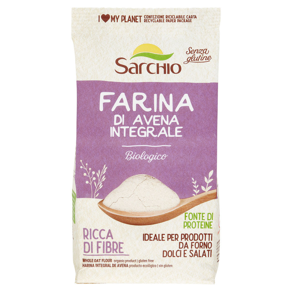 FARINA D'AVENA INTEGRALE BIO SARCHIO SACCHETTO G 350 - 2