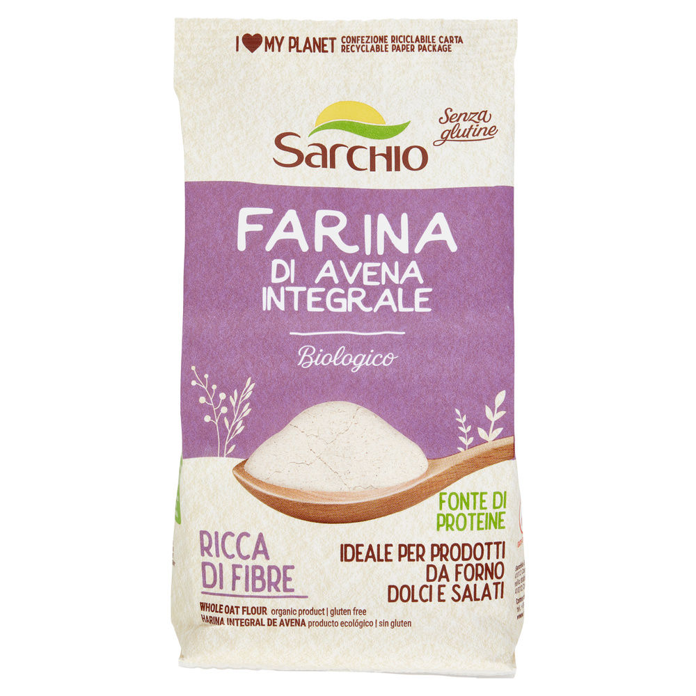 FARINA D'AVENA INTEGRALE BIO SARCHIO SACCHETTO G 350 - 3
