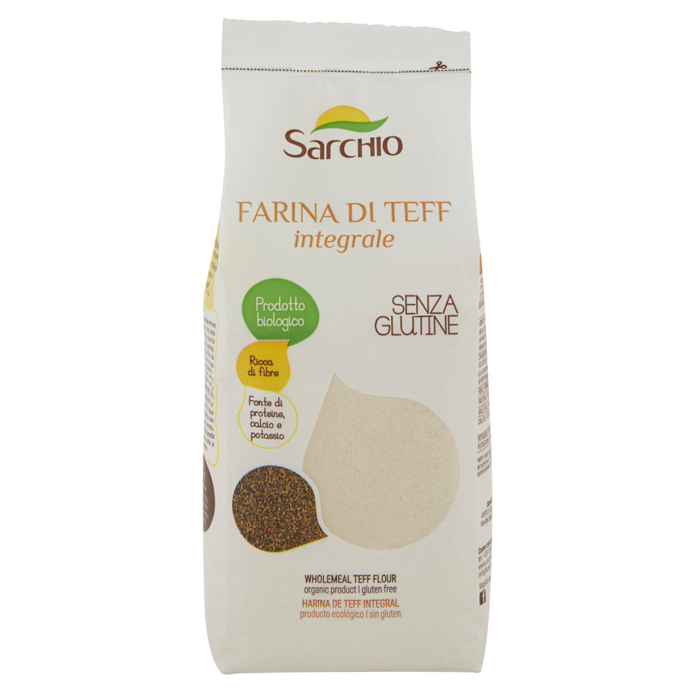 FARINA DI TEFF INTEGRALE BIO SENZA GLUTINE SARCHIO SACCHETTO G 350 - 2