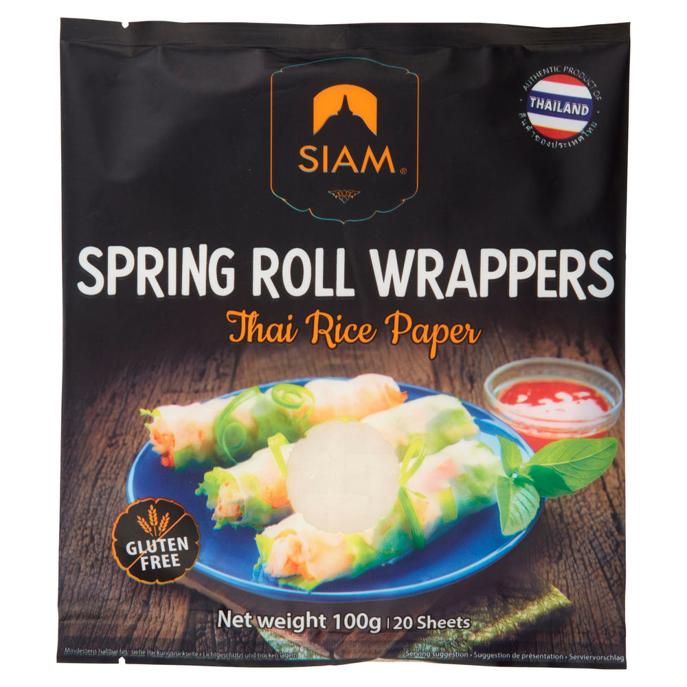 SPRING ROLL WRAPPERS DE SIAM 100G (20 SFOGLIE DI FARINA DI RISO) - 2