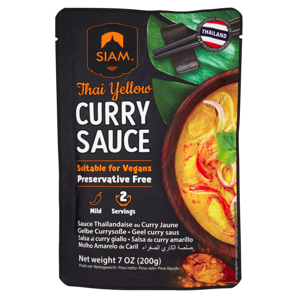 SALSA YELLOW CURRY SAUCE DE SIAM 200G (SALSA DI CURRY GIALLO) - 5