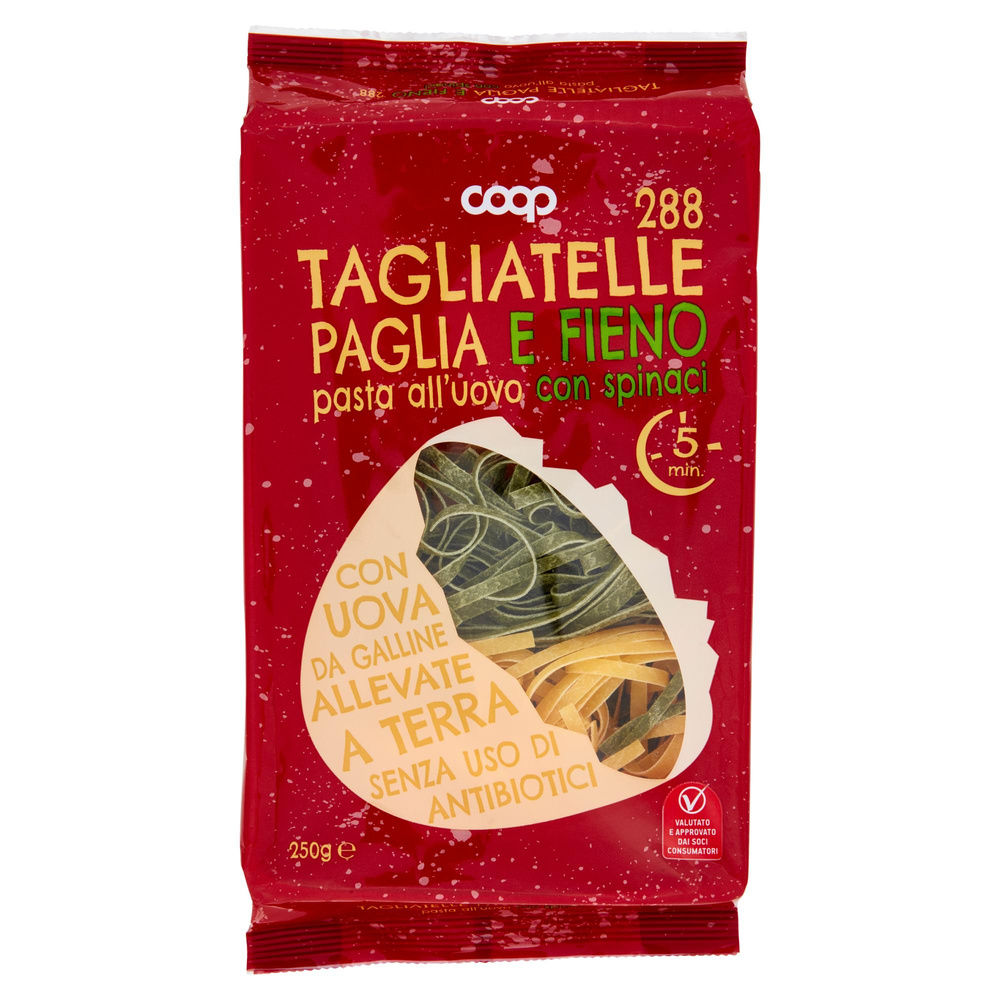 TAGLIATELLE UOVO PAGLIA E FIENO N.288 COOP S/USO DI ANTIBIOTICI VASS. G250 - 7