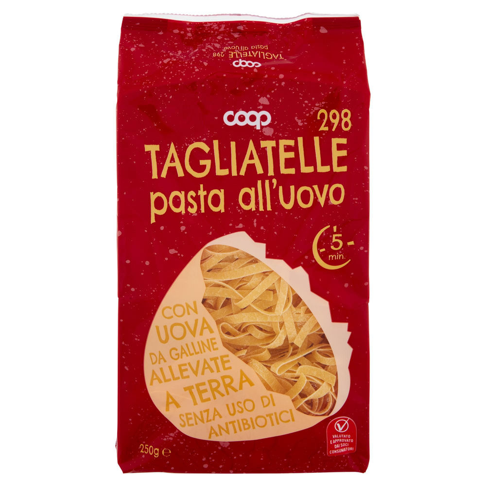 TAGLIATELLE UOVO N.298 COOP S/USO DI ANTIBIOTICI VASC.G 250 - 2