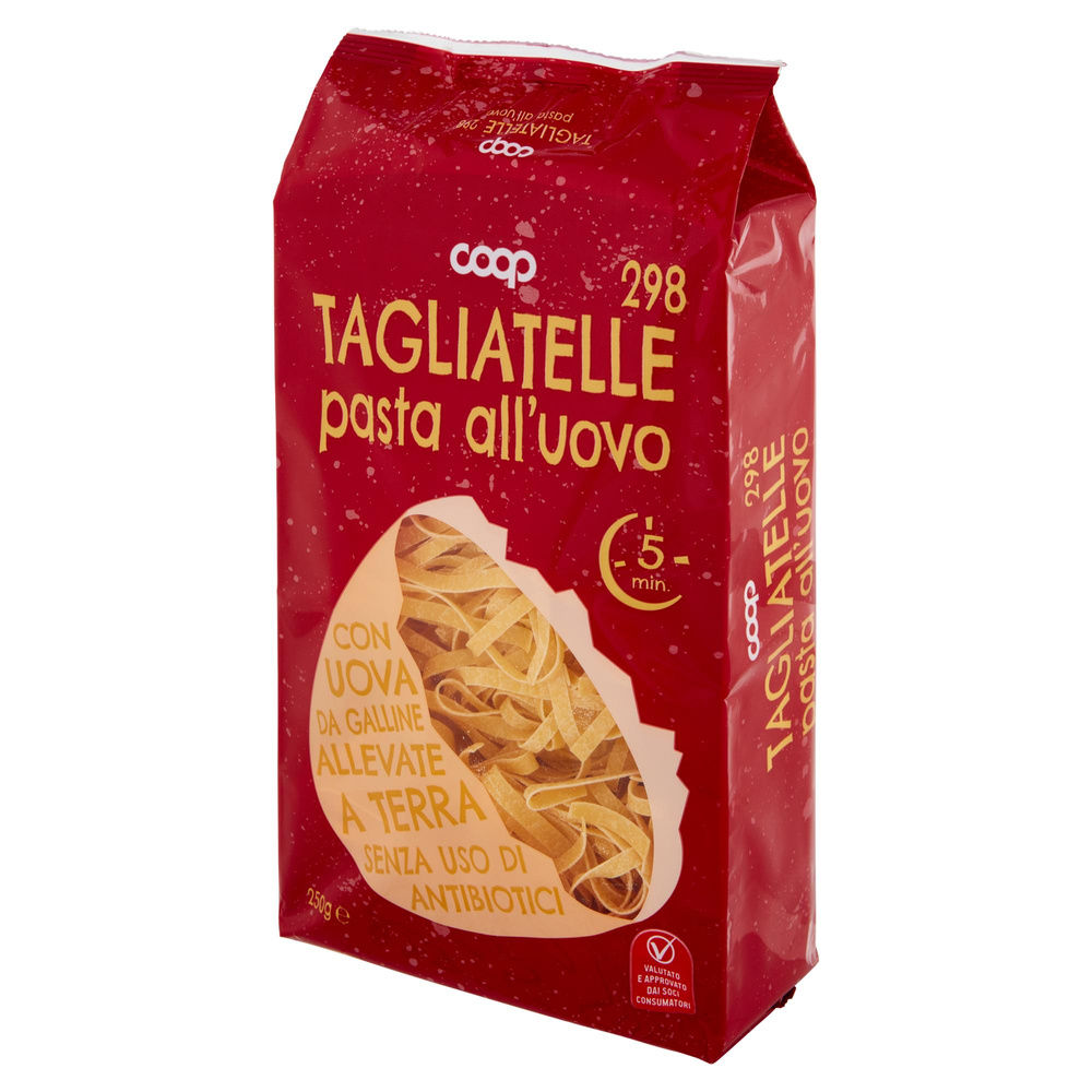 TAGLIATELLE UOVO N.298 COOP S/USO DI ANTIBIOTICI VASC.G 250 - 7