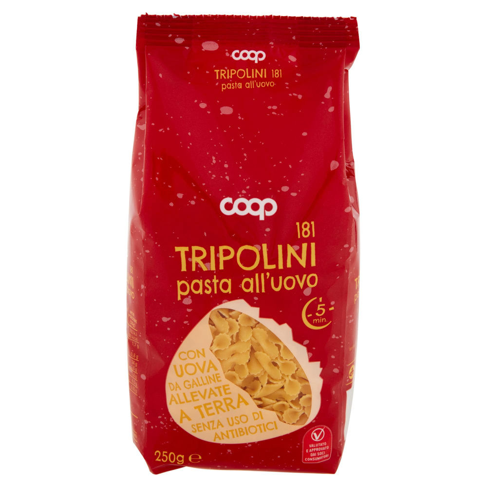 TRIPOLINI ALL'UOVO N181COOP SENZA USO DI ANTIBIOTICI SACCHETTO G250 - 3