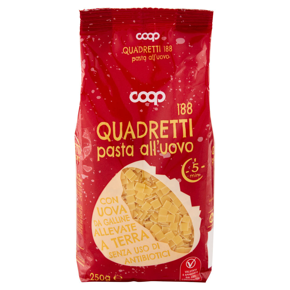 QUADRETTI ALL'UOVO N188 COOP SENZA USO DI ANTIBIOTICI SACCHETTO G250 - 2