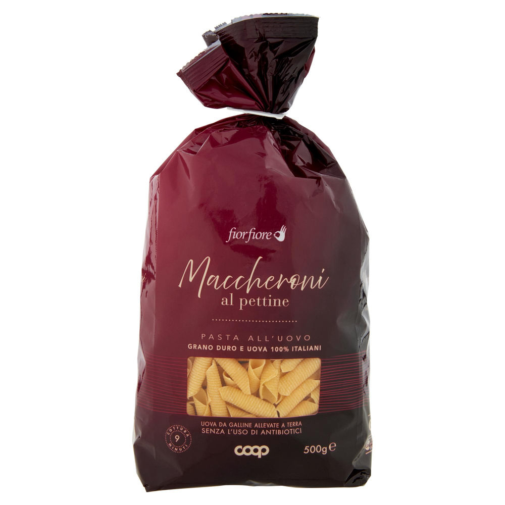 PASTA UOVO MACCHERONI AL PETTINE S/USO DI ANTIBIOTICI COOP FF SACC. G500 - 0