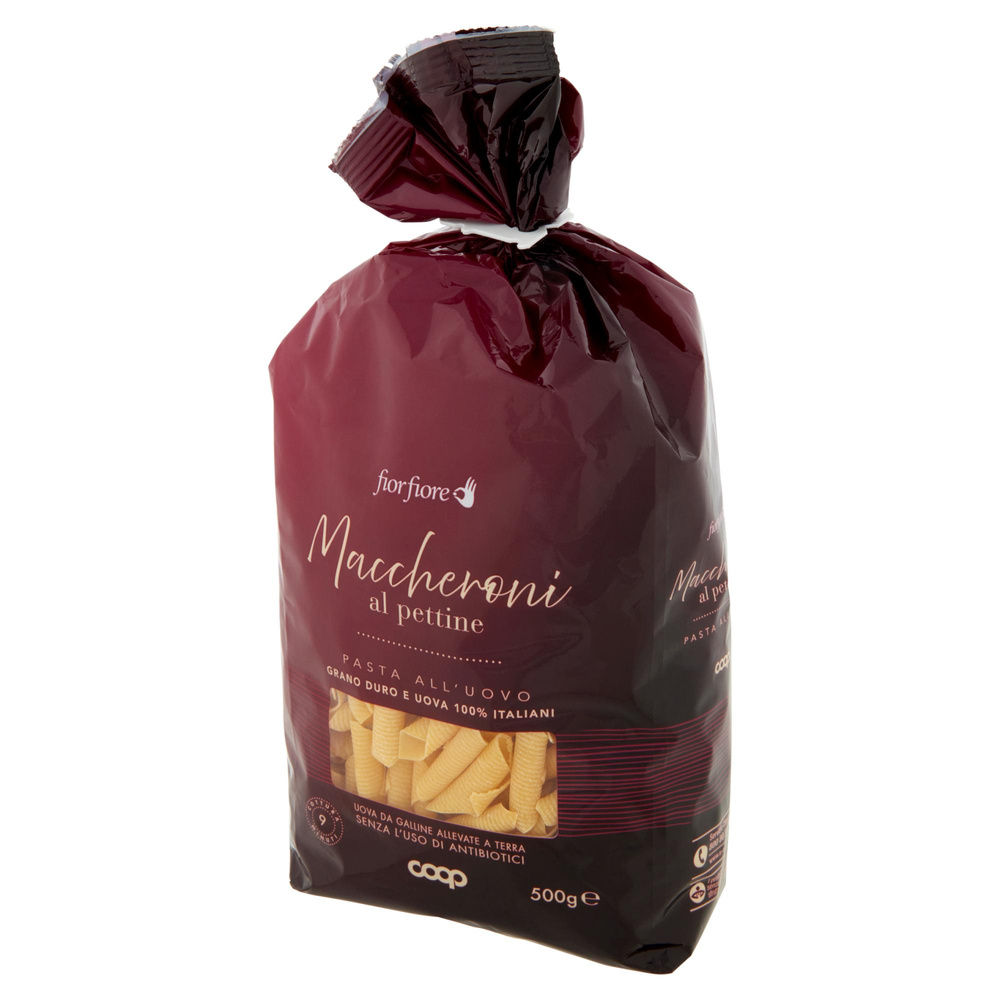 PASTA UOVO MACCHERONI AL PETTINE S/USO DI ANTIBIOTICI COOP FF SACC. G500 - 8