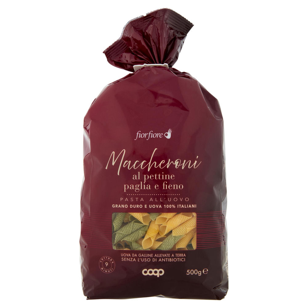 PASTA UOVO MACCHERONI  PETT.PAGLIA FIENO S/USO ANTIBIOTICI COOP FF SACC.G500 - 0