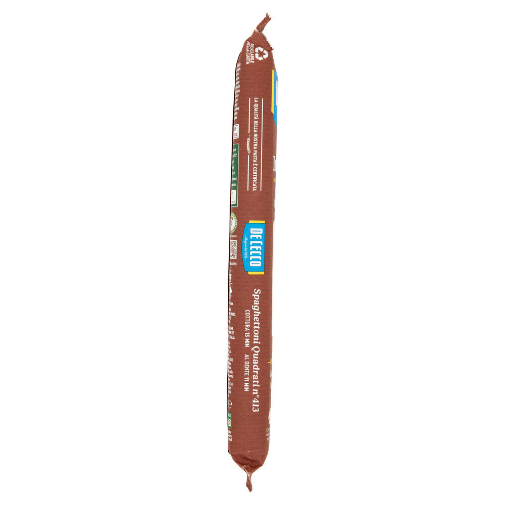 SPAGHETTONI QUADRATI N°413 INTEGRALI  DE CECCO SCATOLA G 500 - 7