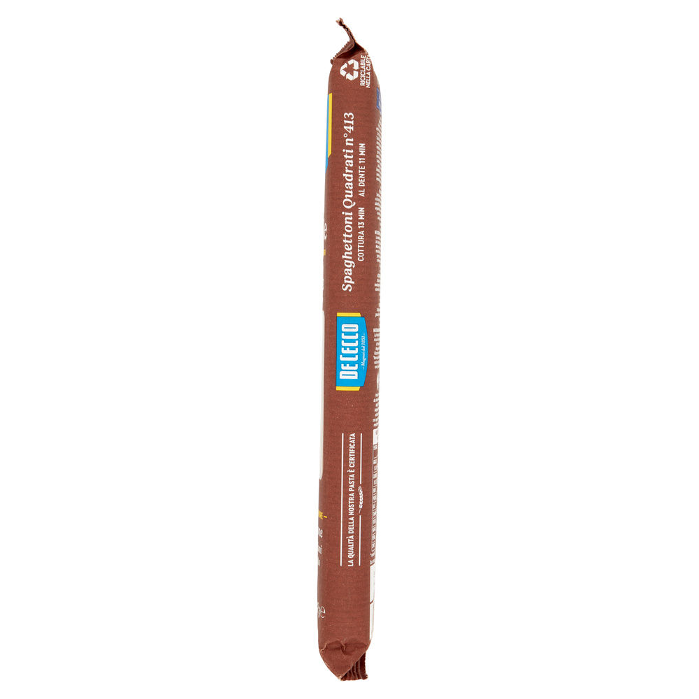 SPAGHETTONI QUADRATI N°413 INTEGRALI  DE CECCO SCATOLA G 500 - 4