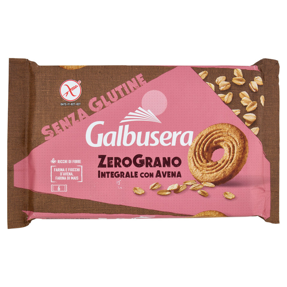 BISCOTTI INTEGRALI SENZA GLUTINE ZEROGRANO GALBUSERA G 220 - 3