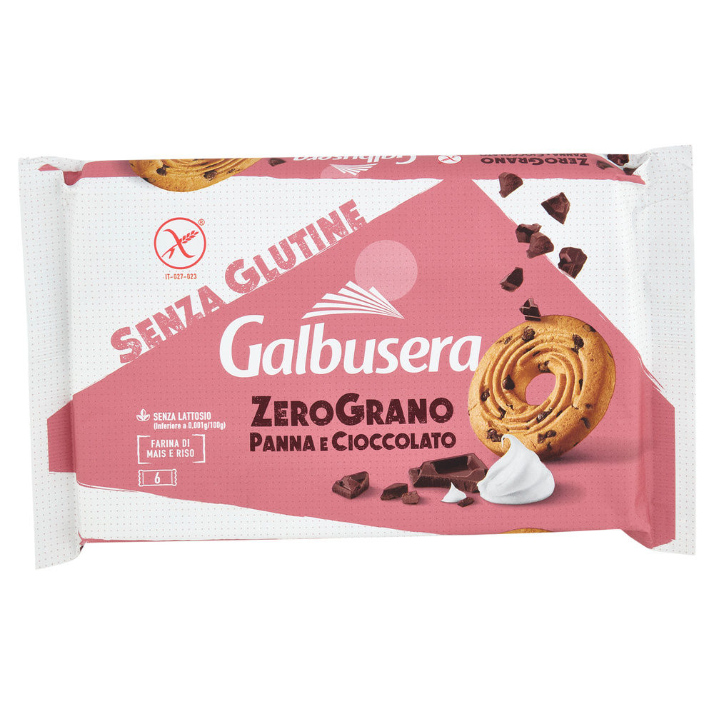 BISCOTTI PANNA CIOCCOLATO SENZA GLUTINE ZEROGRANO GALBUSERA G 220 - 2