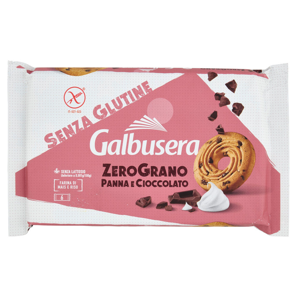 BISCOTTI PANNA CIOCCOLATO SENZA GLUTINE ZEROGRANO GALBUSERA G 220 - 3