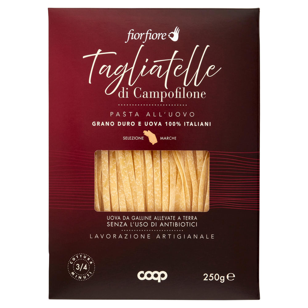 TAGLIATELLE UOVO CAMPOFILONE FIOR FIORE COOP S/ANTIBIOTICI G250 - 0