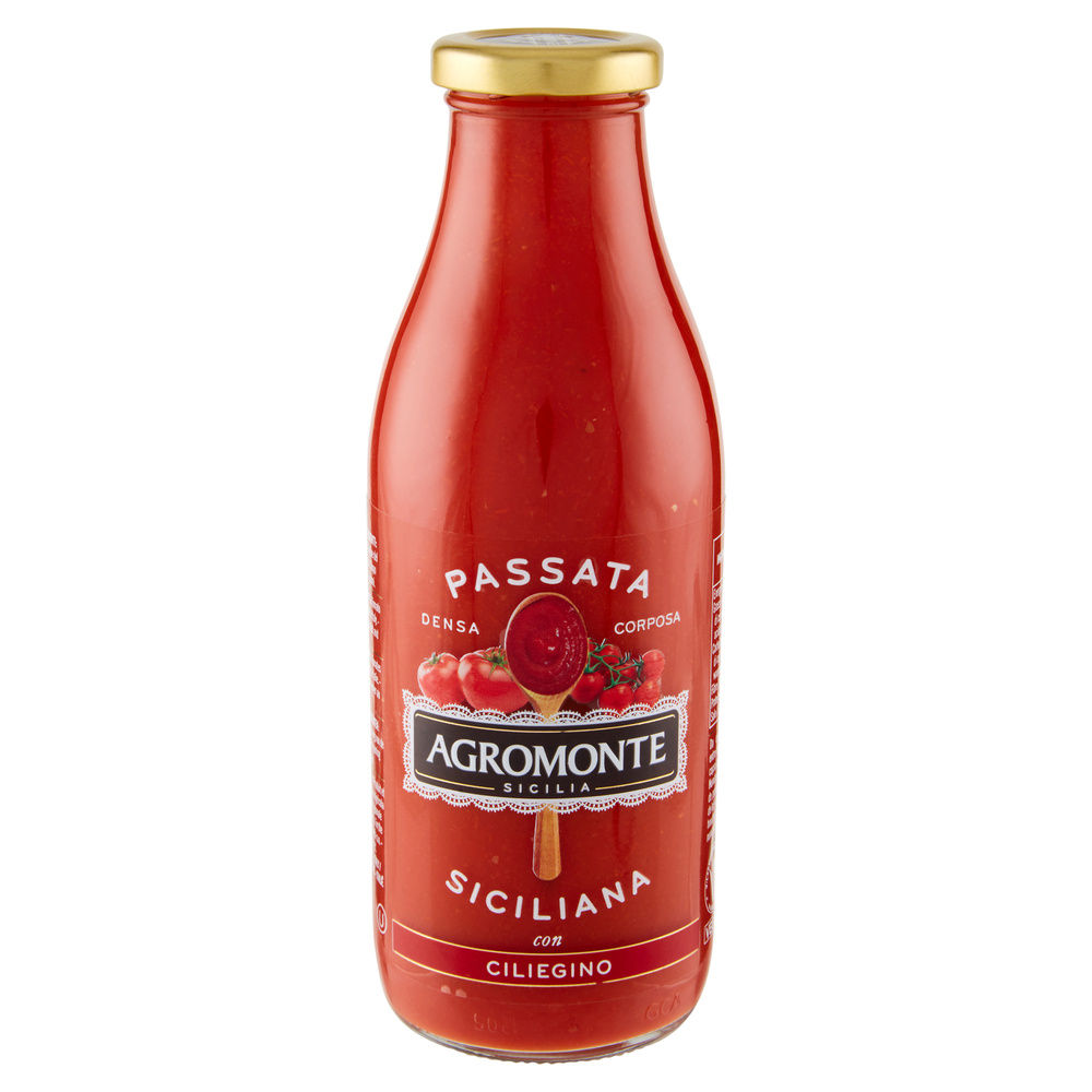 PASSATA DI POMODORO E CILIEGINO AGROMONTE BOTTIGLIA G 520 - 6