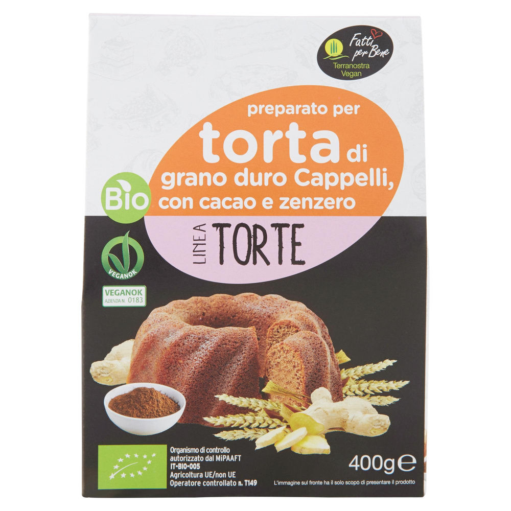 PREPARATO PER TORTA SENATORE CAPPELLI, CACAO, LIMONE E ZENZERO - 2