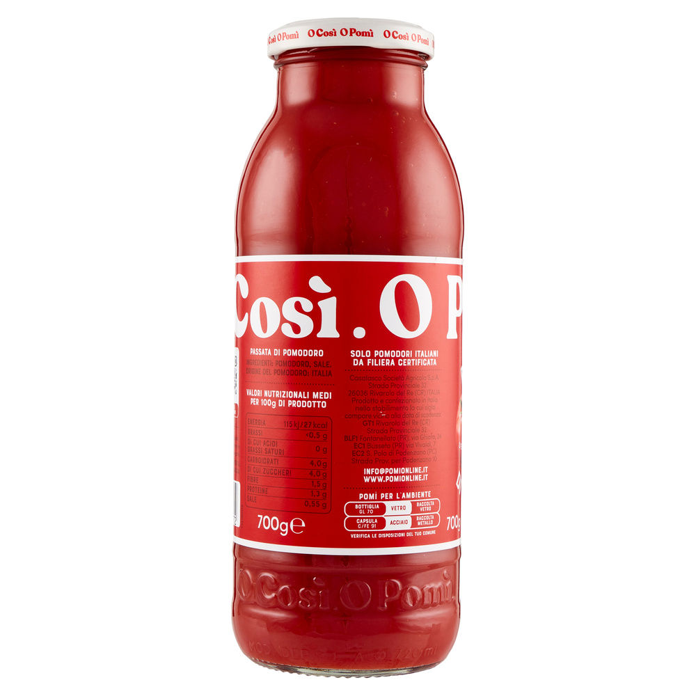 PASSATA DI POMODORO POMÌ  BOTTIGLIA  G 700 - 4
