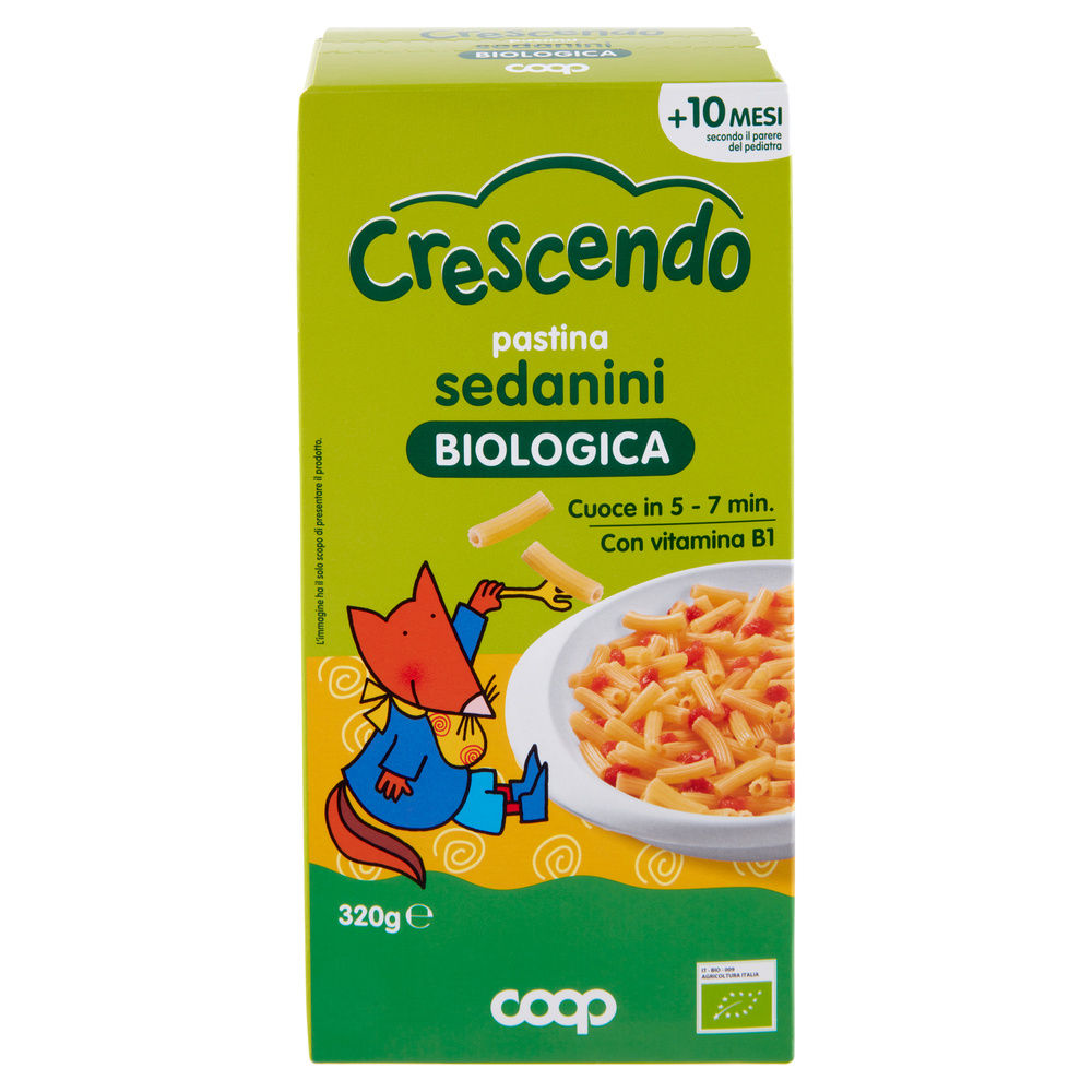 PASTINA DI SEMOLA DI GRANO DURO BIO SEDANINI COOP CRESCENDO G 320 - 2