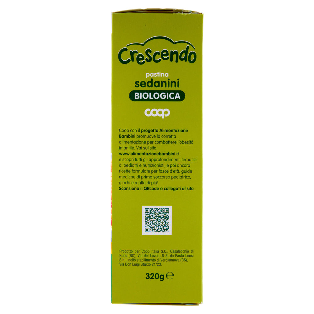 PASTINA DI SEMOLA DI GRANO DURO BIO SEDANINI COOP CRESCENDO G 320 - 4