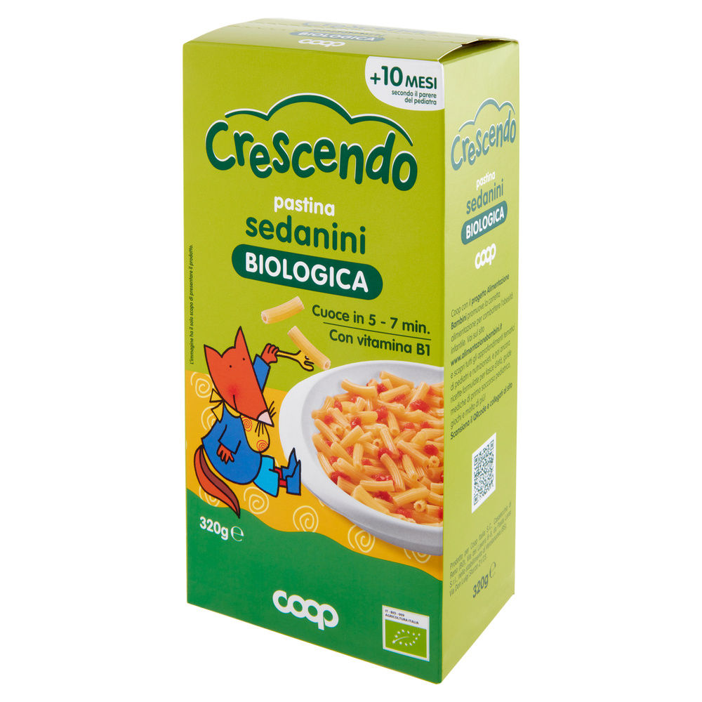 PASTINA DI SEMOLA DI GRANO DURO BIO SEDANINI COOP CRESCENDO G 320 - 8