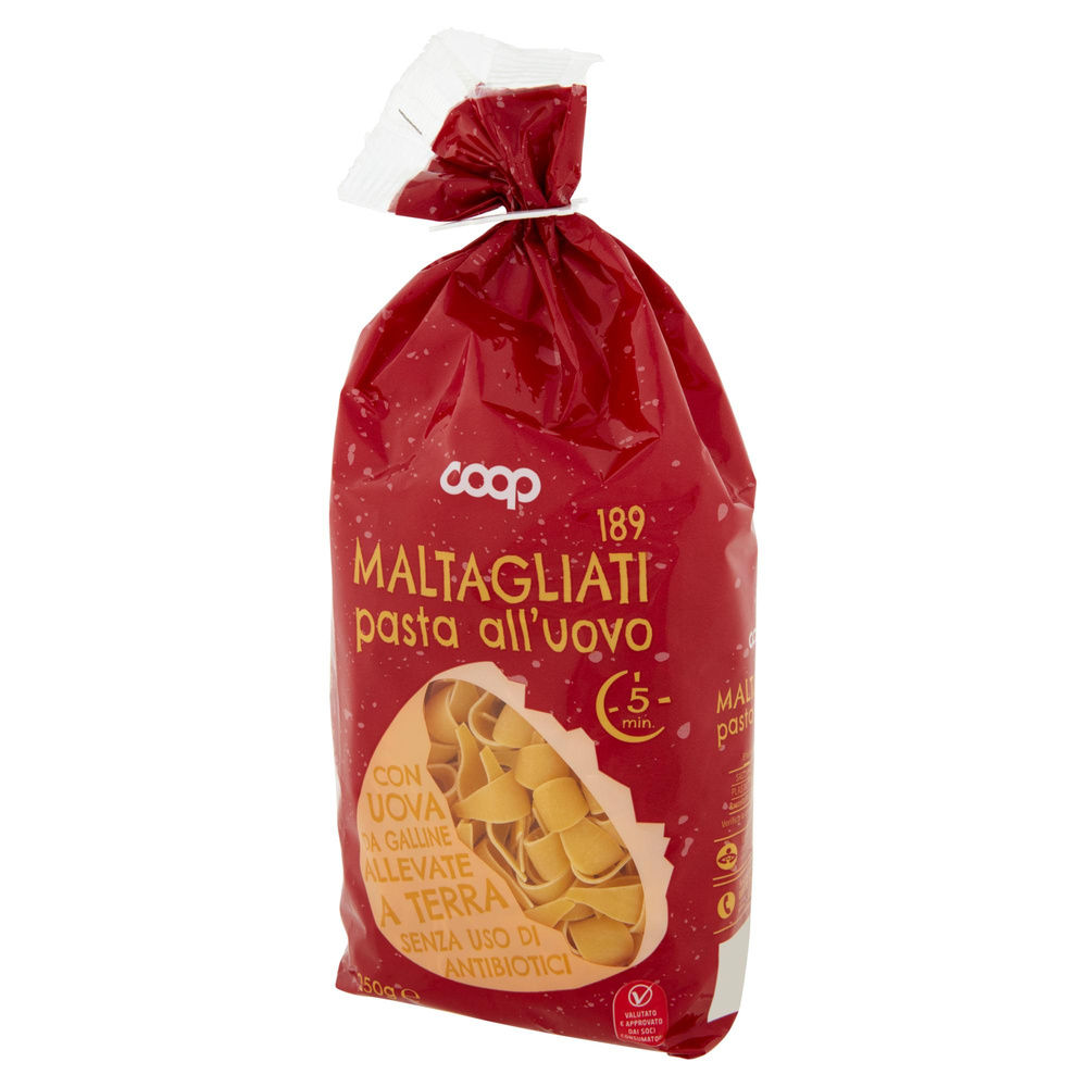 MALTAGLIATI ALL'UOVO N.189 COOP SENZA USO DI ANTIBIOTICI SACCHETTO G250 - 8