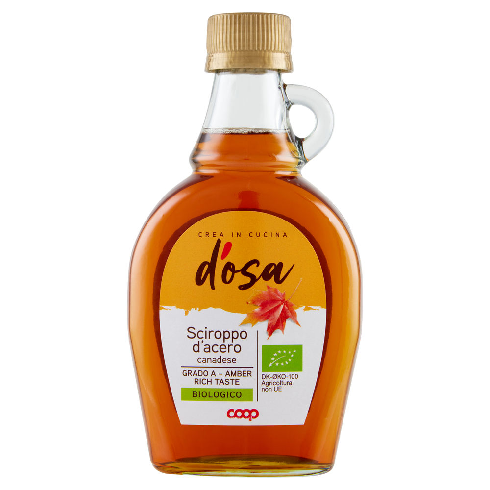 SCIROPPO DI ACERO PURO BIO D'OSA COOP BOTTIGLIA  ML 187 G 250 - 0