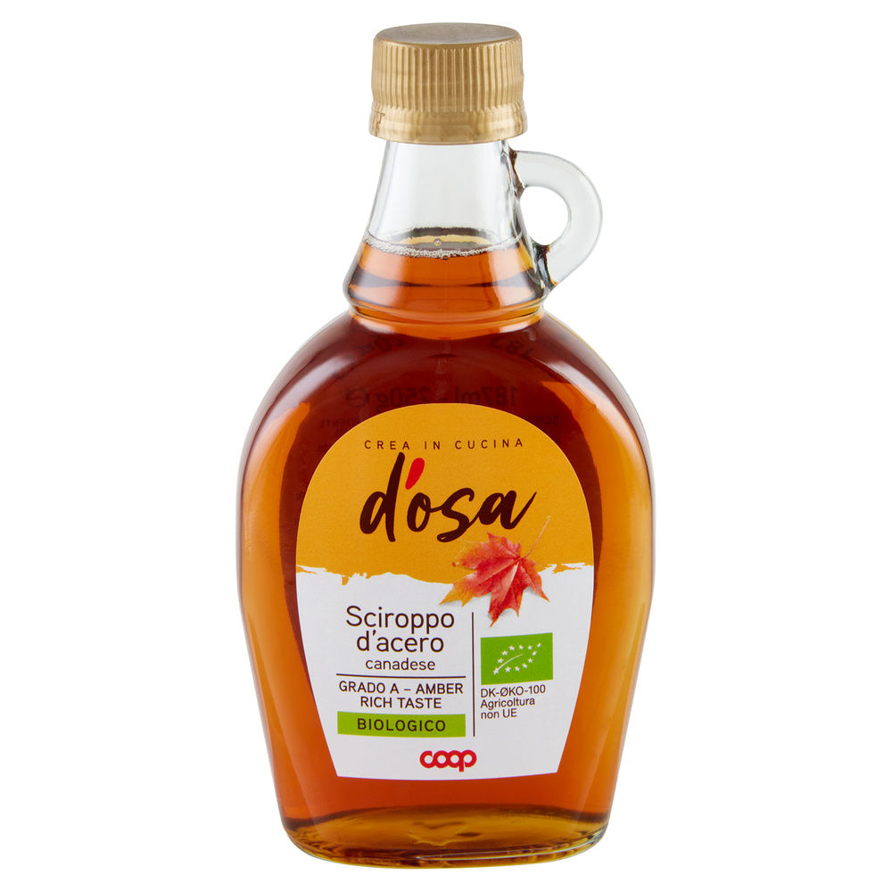 SCIROPPO DI ACERO PURO BIO D'OSA COOP BOTTIGLIA  ML 187 G 250 - 2