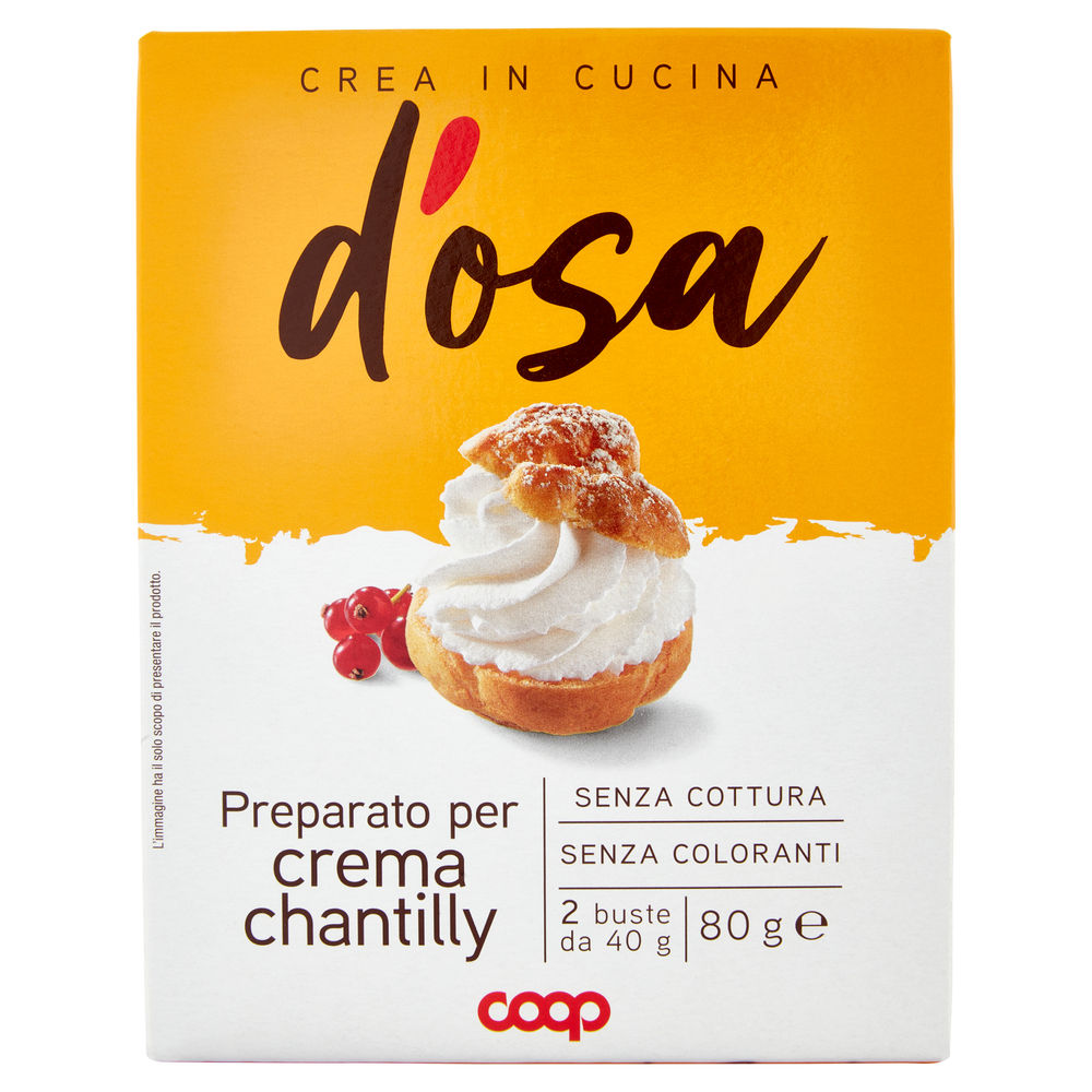 PREPARATO PER CREMA CHANTILLY D'OSA COOP X 2 SCATOLA G 80 - 0