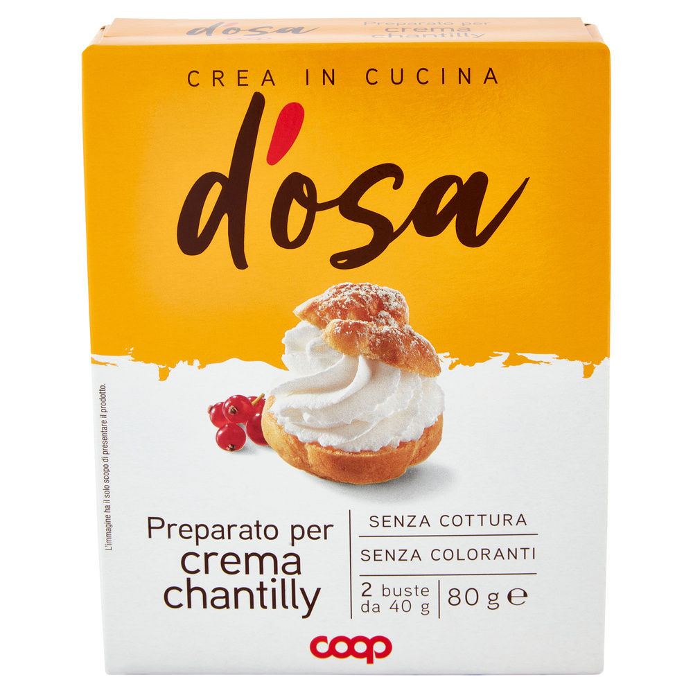 PREPARATO PER CREMA CHANTILLY D'OSA COOP X 2 SCATOLA G 80 - 3