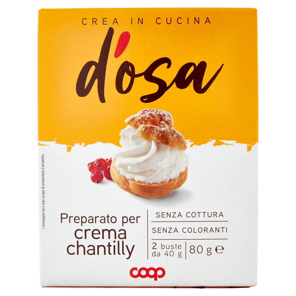 PREPARATO PER CREMA CHANTILLY D'OSA COOP X 2 SCATOLA G 80 - 4