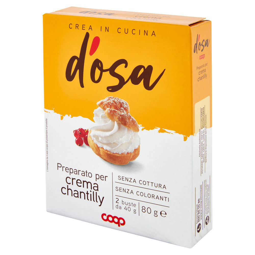 PREPARATO PER CREMA CHANTILLY D'OSA COOP X 2 SCATOLA G 80 - 2