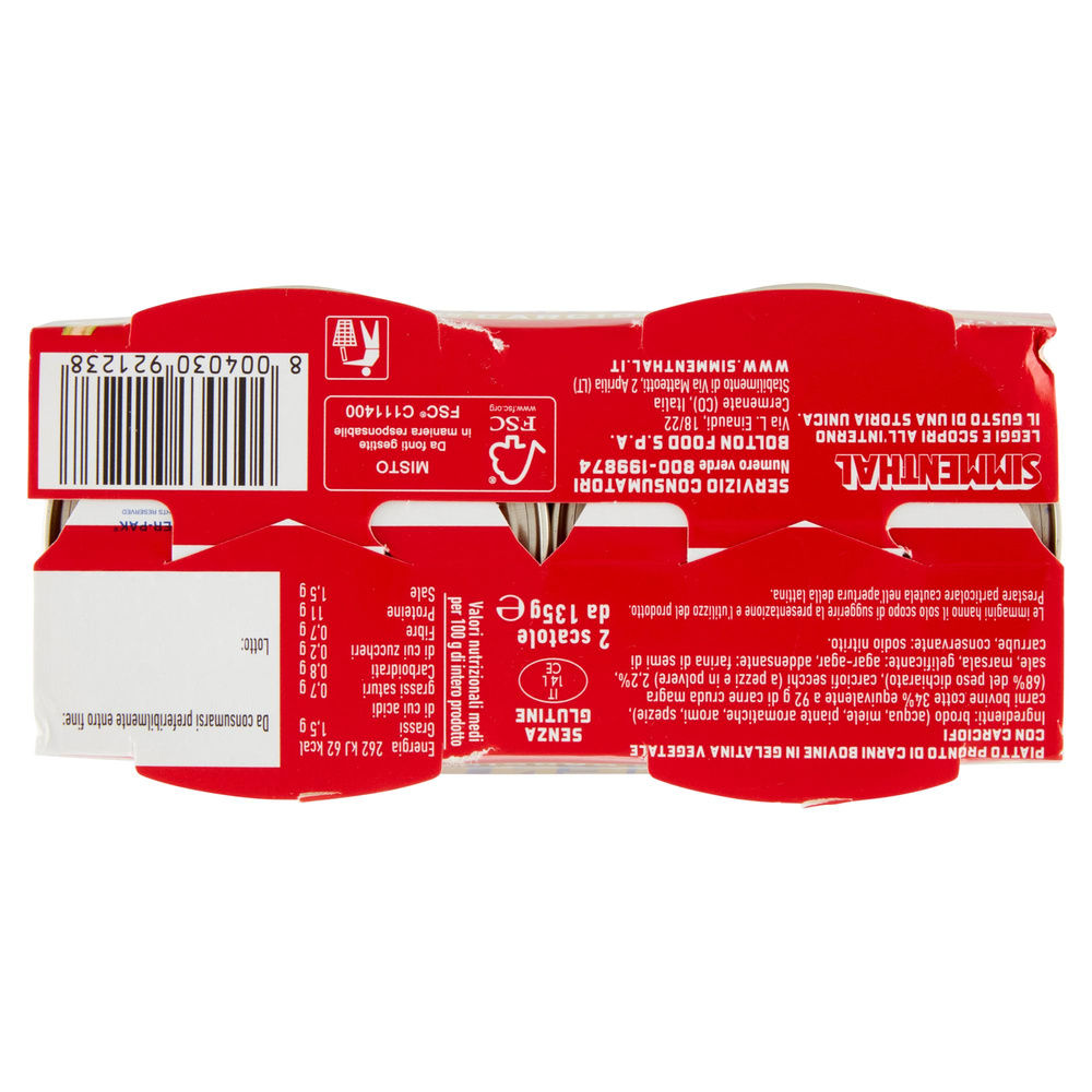 SIMMENTHAL CON CARCIOFI 135G X 2 - 6