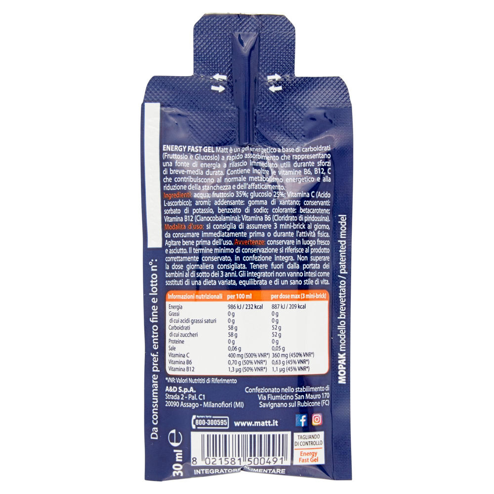 ENERGY FAST GEL MATT ML30 - 1