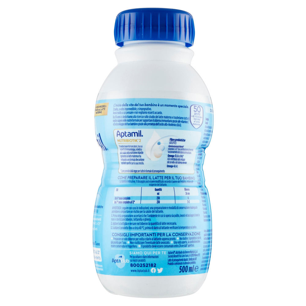 LATTE LIQUIDO PROSEGUIMENTO APTAMIL 2 BOTTIGLIA ML 500 - 3