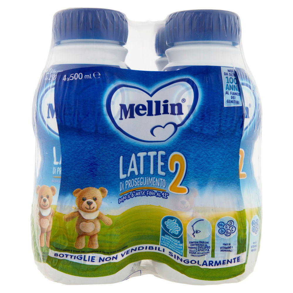 LATTE  LIQUIDO MELLIN 2 BOTTIGLIA ML500X4PZ - 3