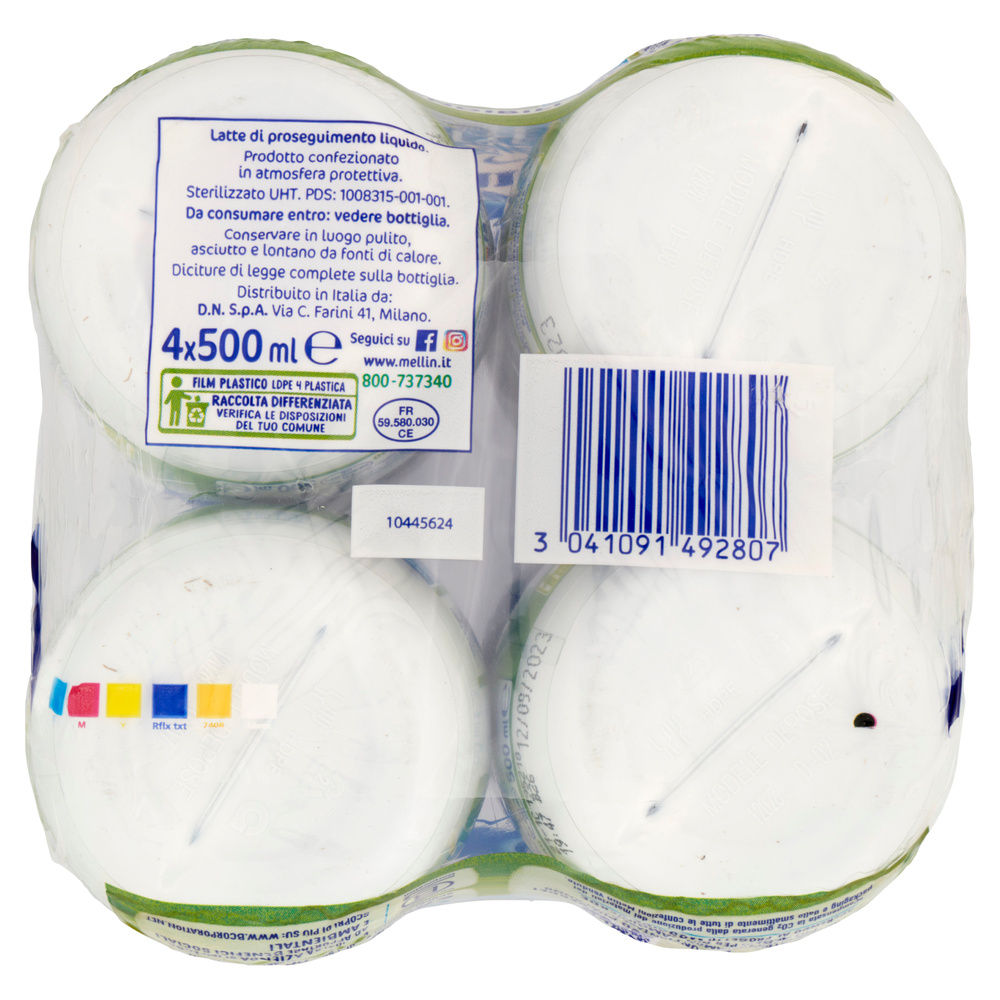 LATTE  LIQUIDO MELLIN 2 BOTTIGLIA ML500X4PZ - 6
