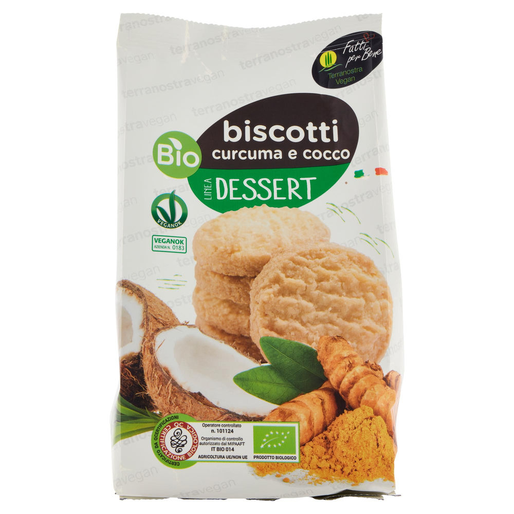 BISCOTTI COCCO E CURCUMA BIO G200 - 0
