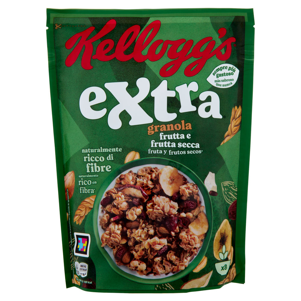 Muesli kellogg's extra frutta e frutta secca busta g 375