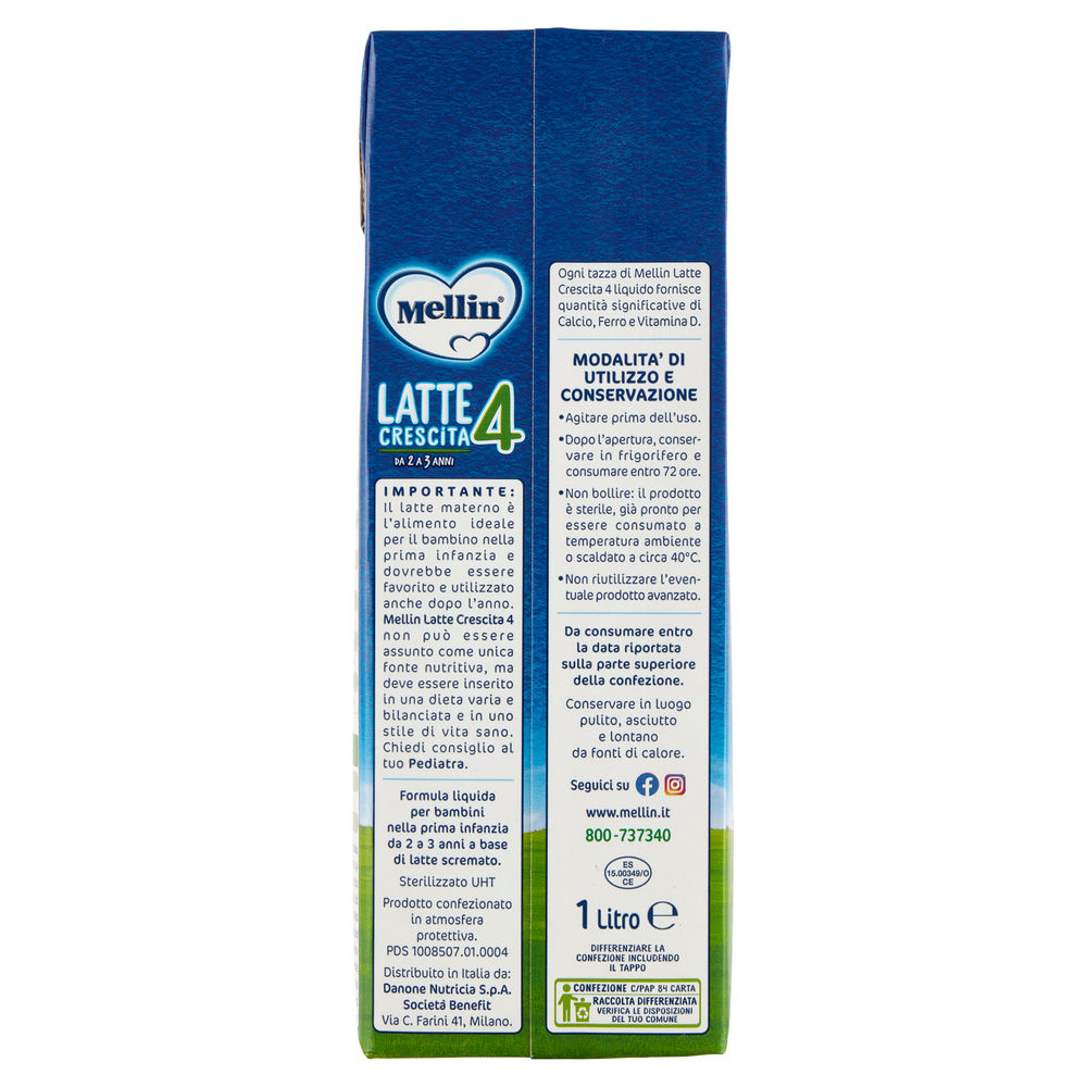 LATTE LIQUIDO MELLIN 4 ML1000 - 1