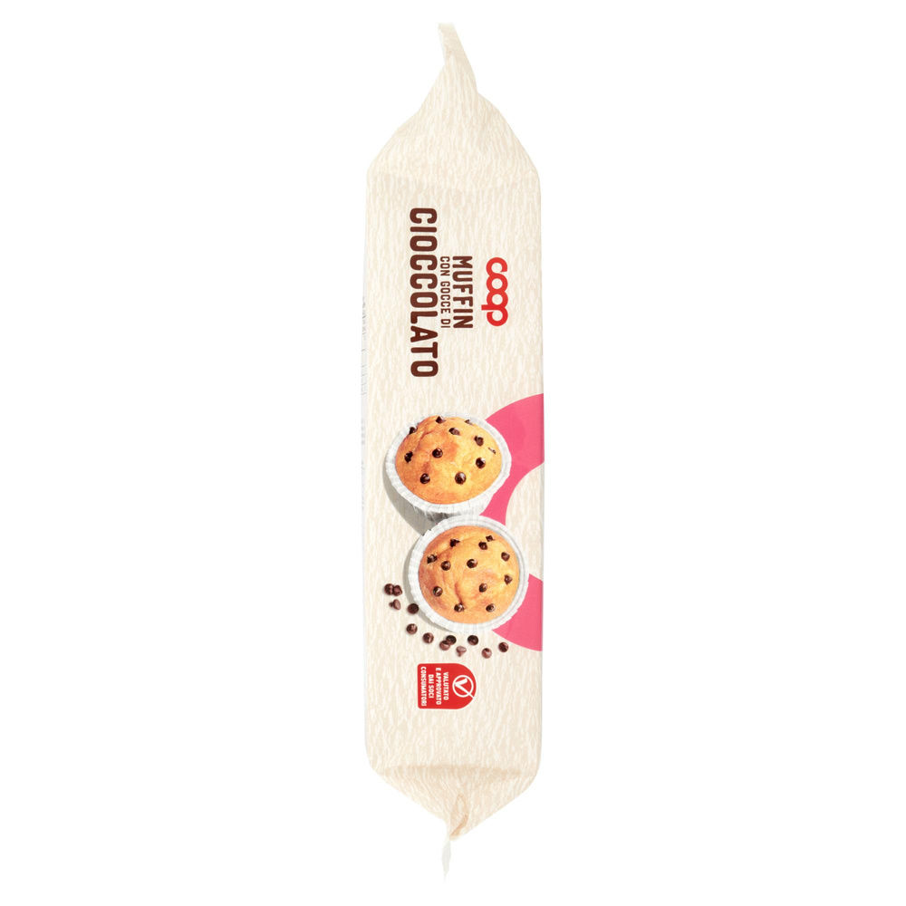 MUFFIN CLASSICO CON GOCCE DI CIOCCOLATO COOP FLOW-PACK G 252 - 6