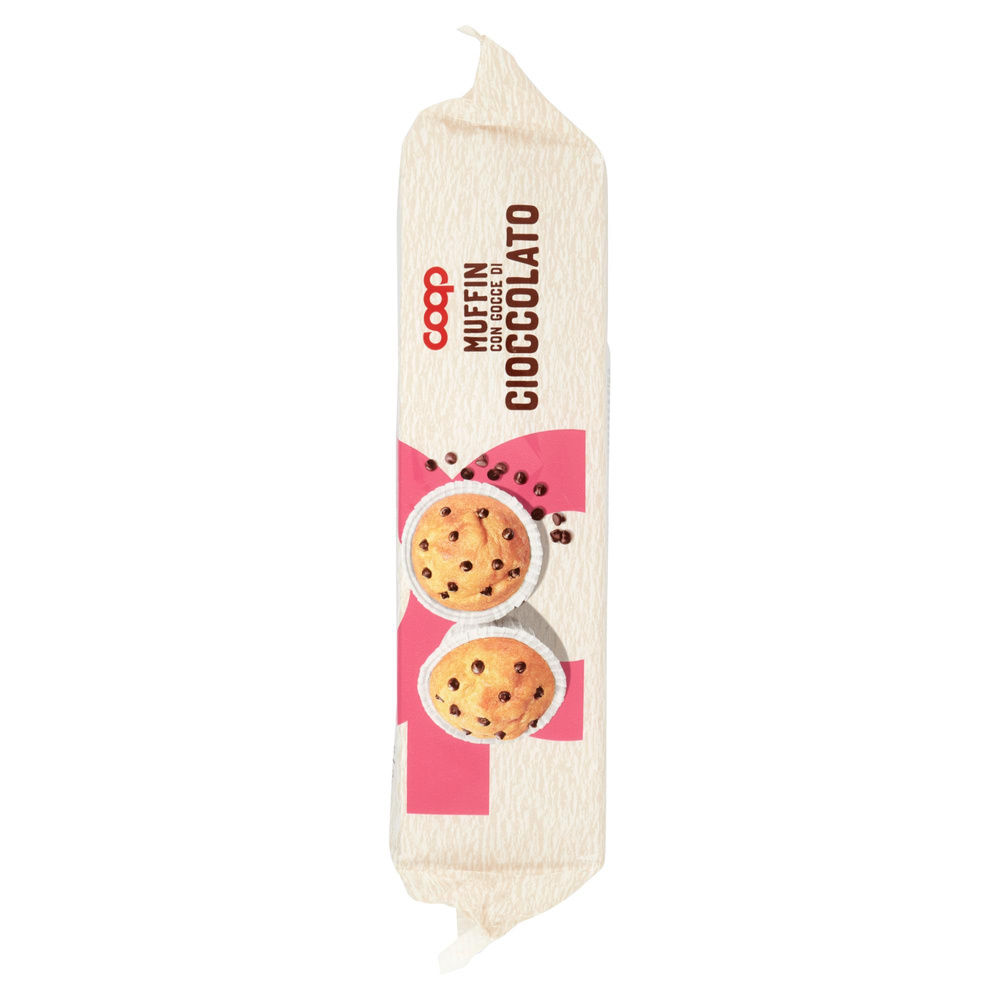 MUFFIN CLASSICO CON GOCCE DI CIOCCOLATO COOP FLOW-PACK G 252 - 4