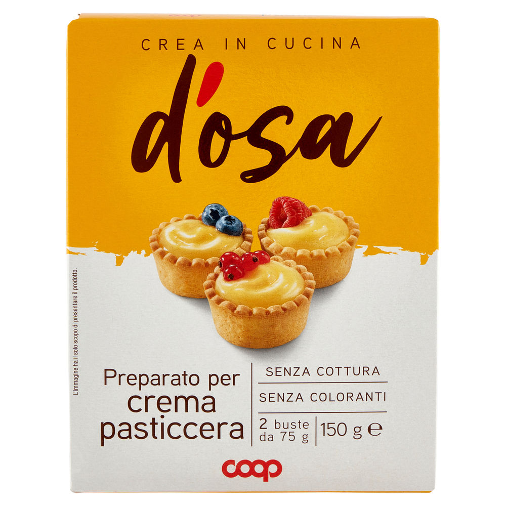 PREPARATO PER CREMA PASTICCERA D'OSA COOP X 2 SCATOLA G 150 - 0