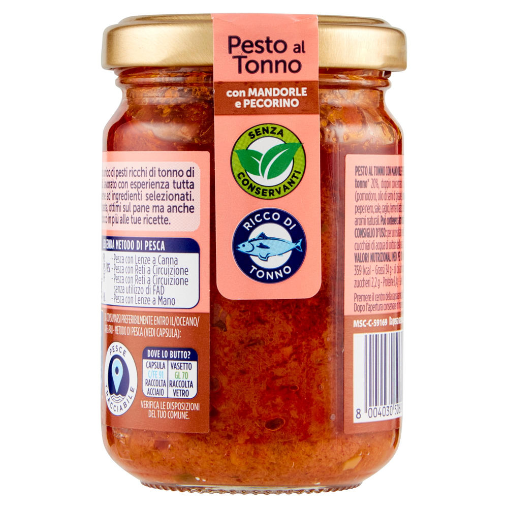 PESTI MANDORLE E PECORINO RIO MARE MSC G130 - 1
