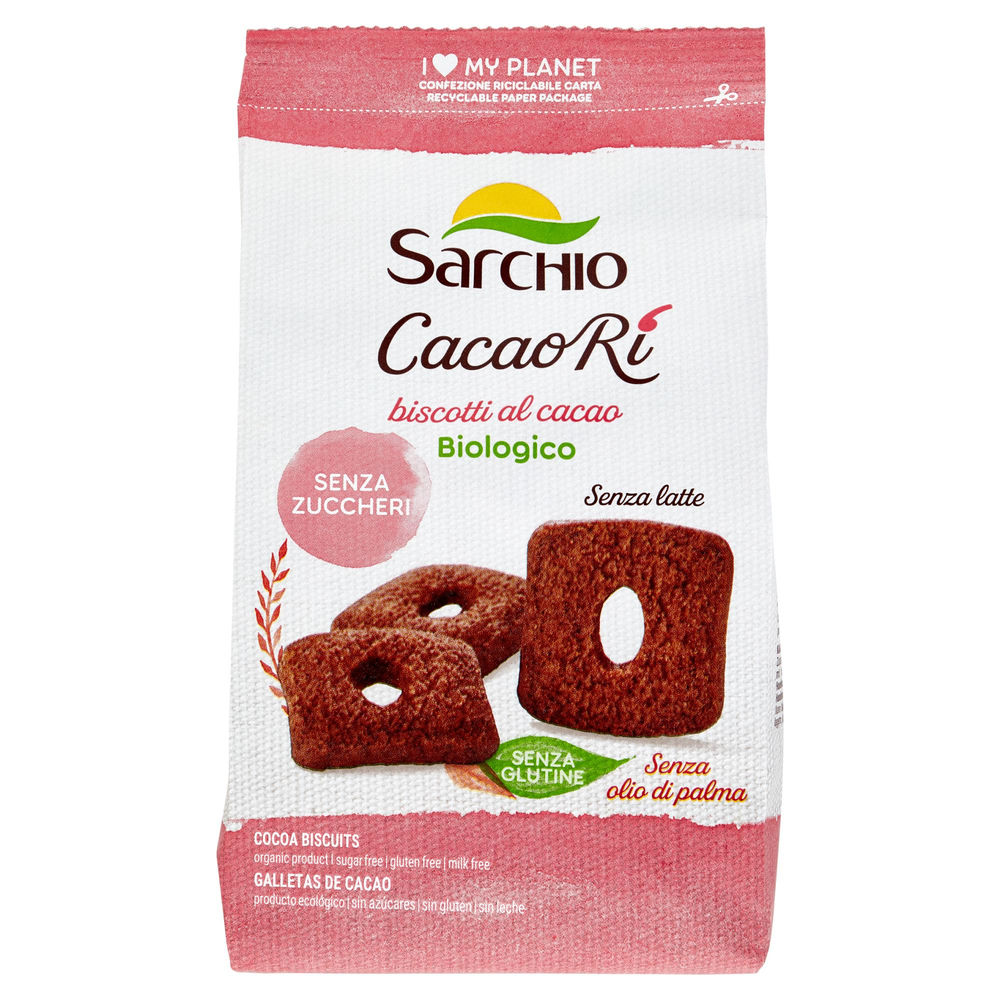 SG-BISCOTTI CACAORI' BIO SARCHIO G200 - 0
