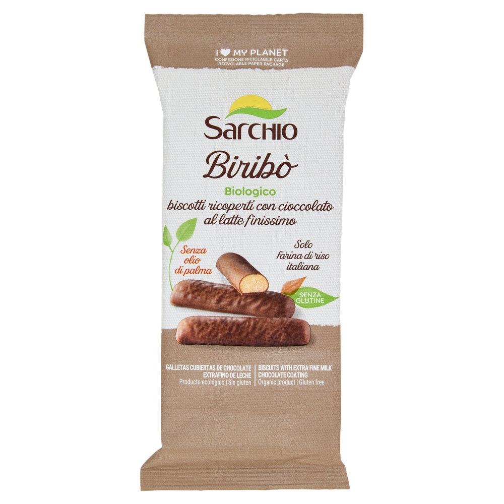 SG-BIRIBO' CON CIOCCOLATO LATTE BIO SARCHIO G130 - 0