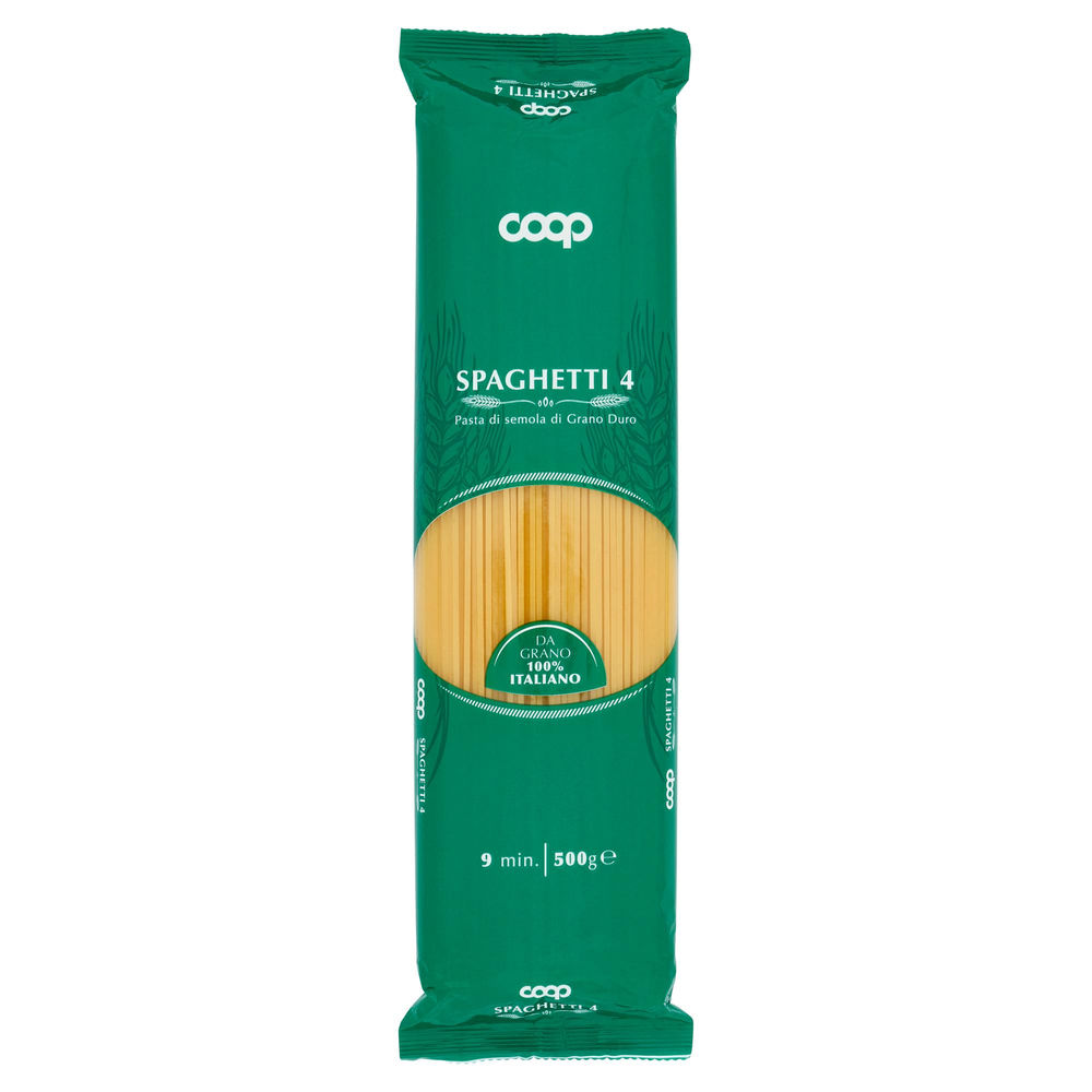 PASTA SEMOLA SPAGHETTI COOP N4 SACCHETTO G500 CON GRANO ITALIANO - 0
