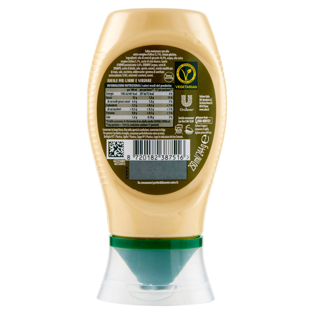 MAIONESE RAFFINATA EXTRA VERGINE TOP DOWN CALV&Eacute; G244 - 1